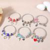 Fashion Beaded Elastic Bracelets Heart Stars Dragonfly Pendant Bangles Women Girls Jewelry Wristband