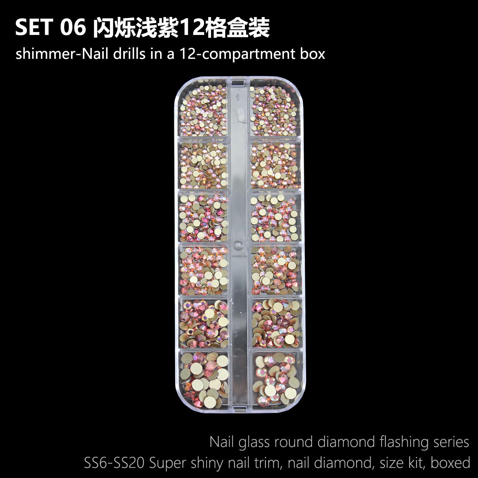 

12 сеток смешанного дизайна ногтей с плоским дном и ромбовидной подупаковкой звездное небо Ab волшебное стекло стразы украшения для ногтей своими руками наклейка дрель