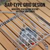 Portable Stainless Steel Stove Stand Foldable Kettle Grill Rack Mini Grid for Outdoor Camping