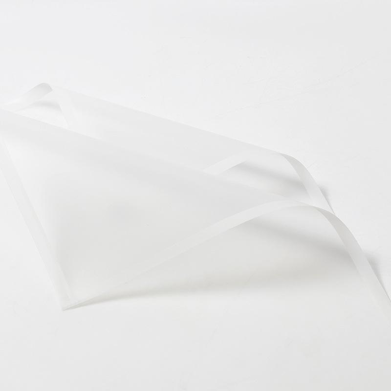 4pcs/Pack Flower Wrapping Paper Colour Border Rose Korean Style Half Transparent Gift Packing Florist Bouquet Wrapping Material