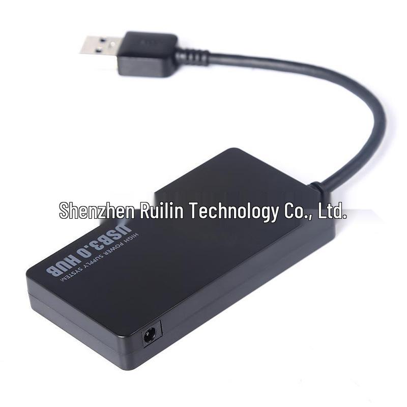 USB 3.0 Type-C Hub Splitter with 4 Ports and Power Interface