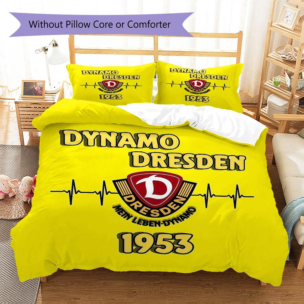 Dynamo Dresden Pattern Bedding,Quilt Set Quilt Cover Pillowcase Home Birthday Gift(1 * duvet cover + 2 * pillowcase, without core)