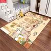 Cute Rabbit Easter Eggs Large Room Carpet Non Slip Cartoon Kids Bedroom Living Room Floor Mat Home Decor Children's Play Carpet