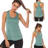 Women U Neck Sleeveless Quick Dry Racerback Vest Running Yoga Sports Tank Top