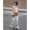 Demana Women's Irregular Stripe Loose Blouse