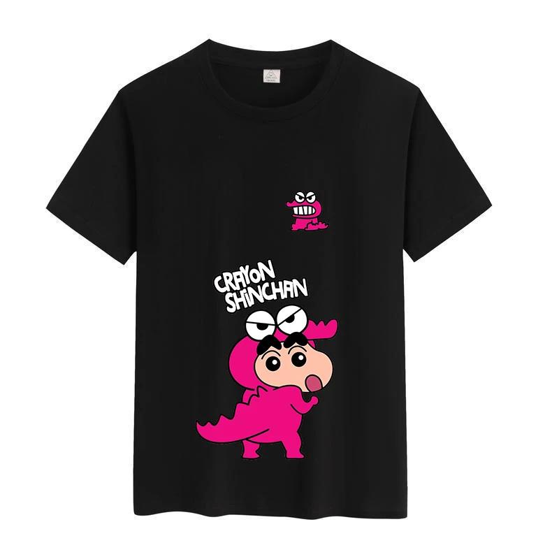 Anime Crayon Shin-chan Chlapecké Dívčí Bavlněné Tričko Léto Krátký Rukáv Dětský Top Kreslené Tištěné Tričko Móda Dětské Tričko