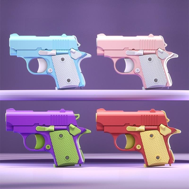 Non-Toxic Children'S Toy Guns Model 3D Mini 1911 Gravity Printing Fidget Toy For Kids Adults Stress Relief Toy Children Decompression Gift