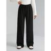 American Simple Casual Pants Women's Front Lace-up Sweatpants Loose Wide-leg Long Pants
