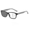 Classic Square Photochromic Multifocal Reading Glasses High-definition Anti-blue Light Vintage Wood-grain Leg Eyeglasses