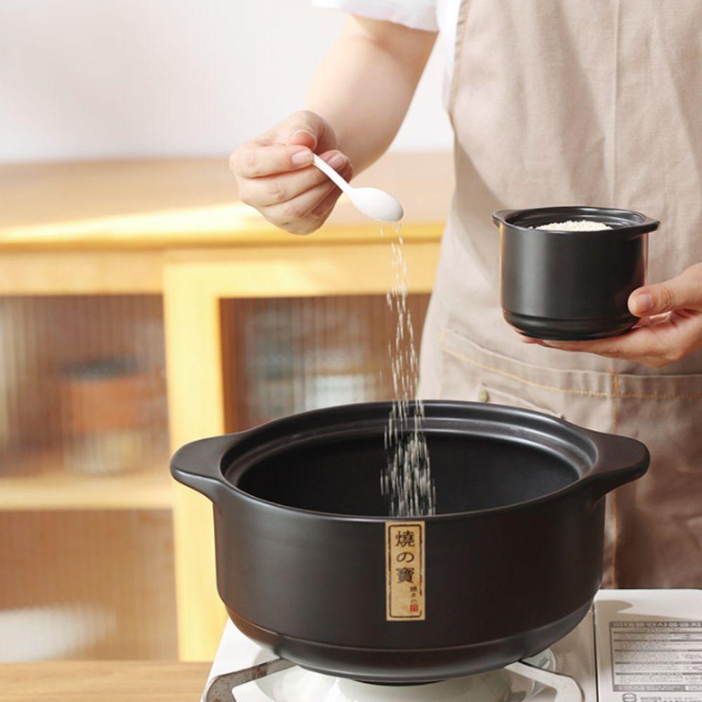 Keramik-Gewürzglas im japanischen Stil Staubdichter Schmortopf Haushaltsgewürz-Aufbewahrungsbox Arbeitsplatte