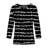 Women's Round Neck Loose And Comfortable Printed Long Sleeved T-shirt Casual
