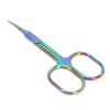 Cuticle Scissors Pointed Tip Dead Skin Removal Color Plating Stainless Steel Manicure Scissors