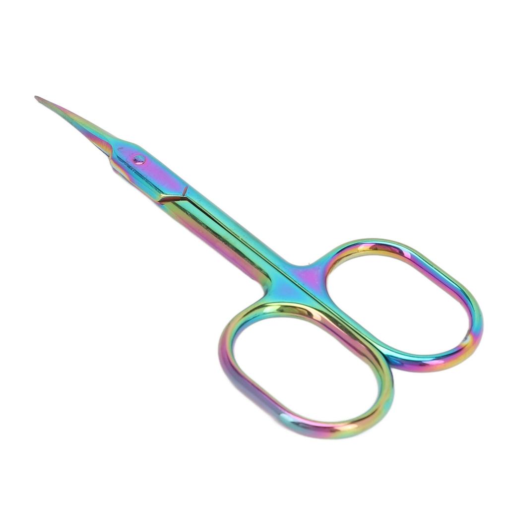 Cuticle Scissors Pointed Tip Dead Skin Removal Color Plating Stainless Steel Manicure Scissors