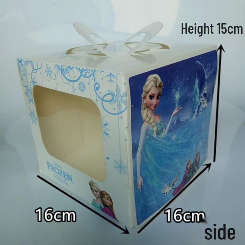 Xingdu 4-inch Frozen Theme Disposable Cake Boxes