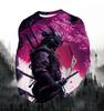 2026 Fashion Men's 3D Printed Round Neck Long Sleeve Loose Sweatshirt Japanese Samurai Sports Leisure Autumn Streetwear 2026