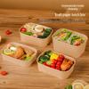 Disposable Kraft Paper Lunch Boxes with Lids (50-Pack)