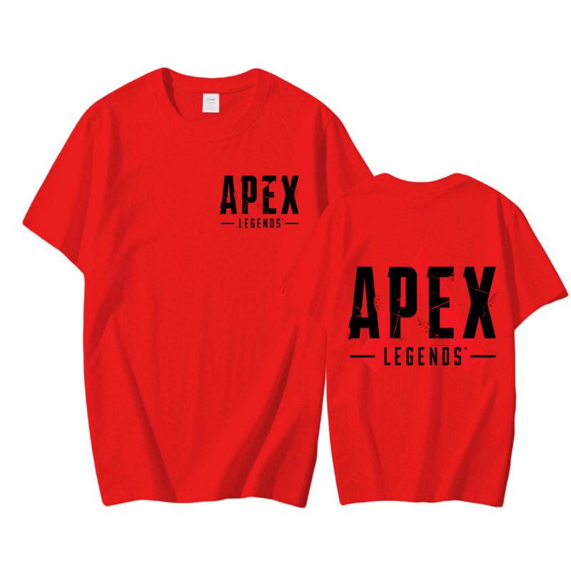 

Apex Legends 2025 Новая игра Футболка Мультяшный графический принт Футболка Хлопок Высокое качество Футболка Круглый вырез Футболки XXL красный