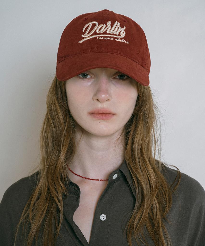 Banwonateullie B3010 Darling Embroidered Ball Cap_Wine