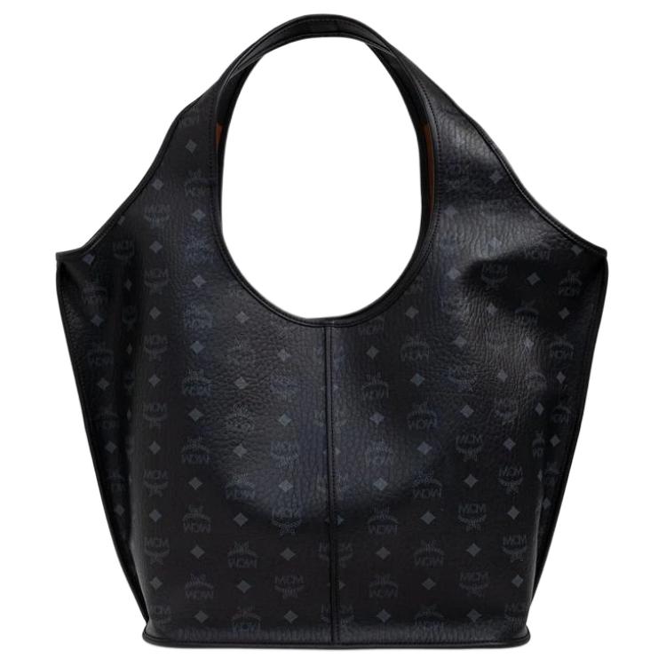 MCM Monogramm-Einkaufstasche Canvas-Umhängetasche XL Damen-Tote Schwarz MWPEATA02BK001
