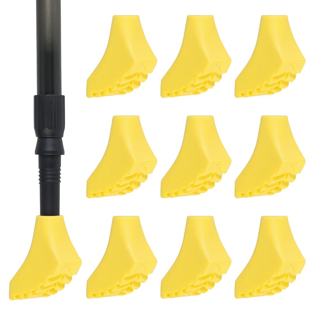 Neo-Sport Nordic Walking Pole Covers, 10 Pcs, Yellow
