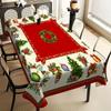 Weihnachtliches Wasserdichtes Tischtuch Partydeko Weihnachtsbaum Ballon Rechteckige Tischdecken Tischdeko Navidad Dekorationen 2025