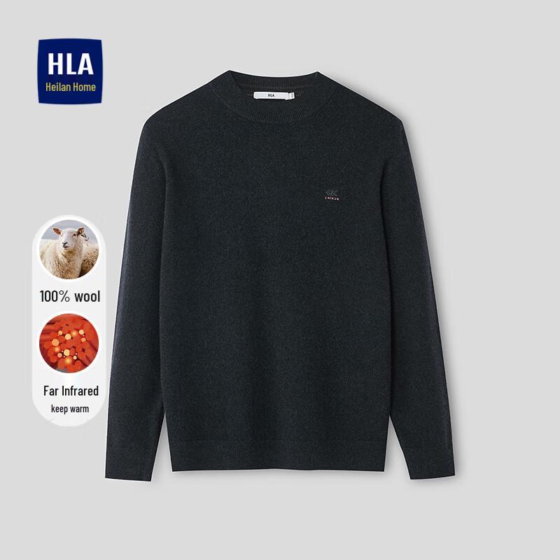 

HLA Men s Pure Wool Mock Neck Knit Sweater L