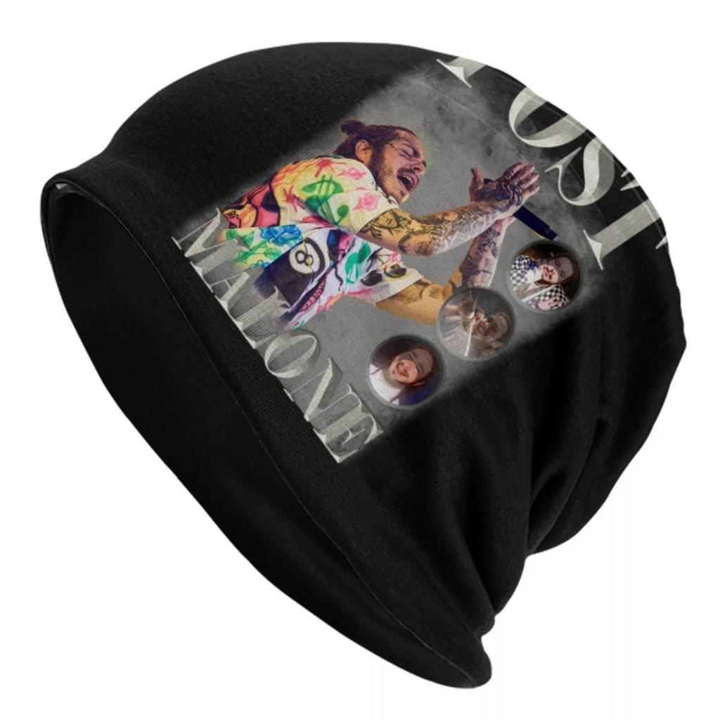 Custom Posts Malones American Popular Rapper Beanies Caps Unisex Women Unisex Outdoor Winter Warm Knitting Hat Adult Bonnet Hats
