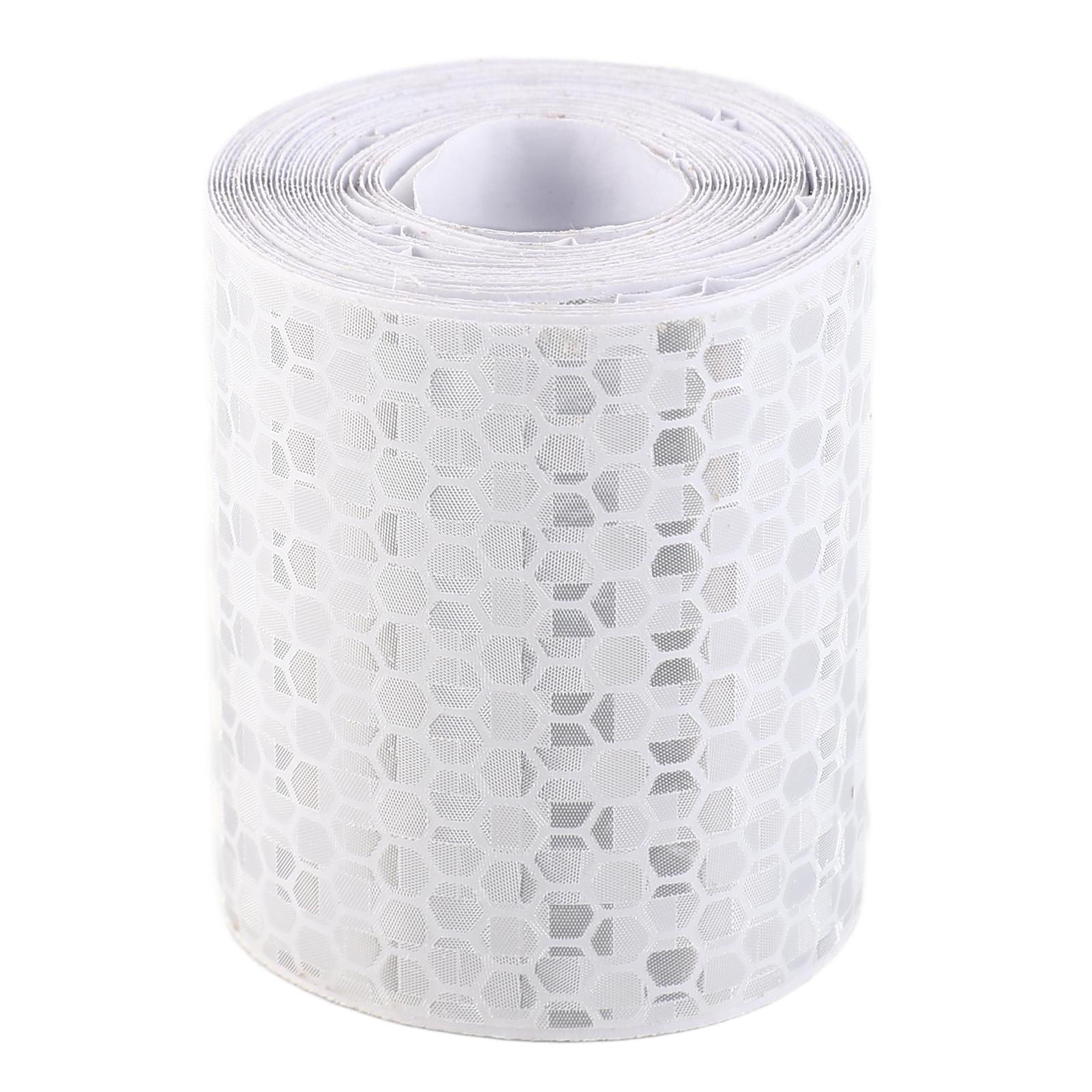 

Safety Mark Reflective Tape Stickers Car Styling Self Adhesive Warning Tape for Automobiles Motorcycle серебряный