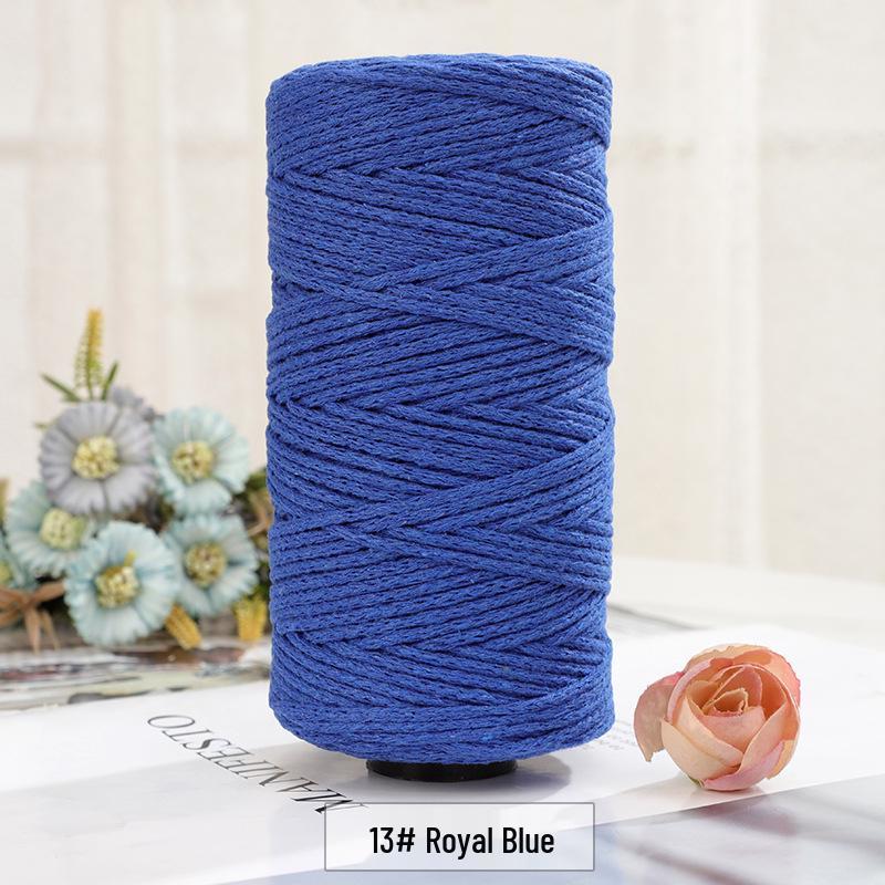 2mm Round Strand Hollow Yarn for European Style Crochet Bags, DIY Projects & Hand Knitting - Multi-Color Options