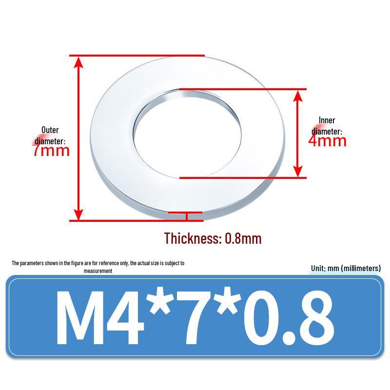 Extra Large Galvanized Metal Flat Washer (Sizes M1.6-M14)