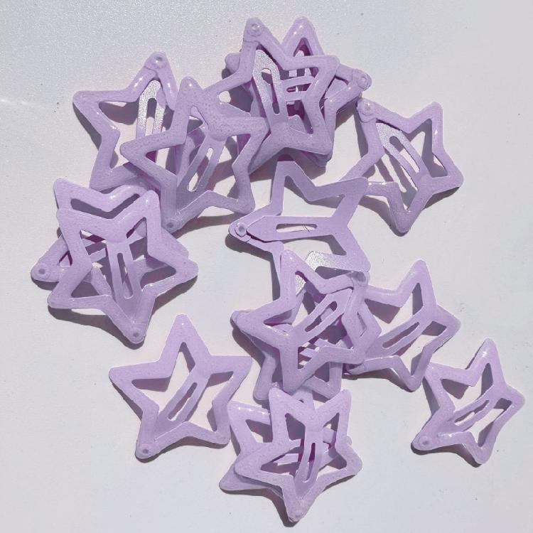 Sweet Girls Snap Hairpins Star Hair Clips Accessories for Lady Women Girls
