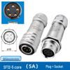 Weipu SF12 Aviation Connector, 2 to 9-Pin Male-Female Straight Pair