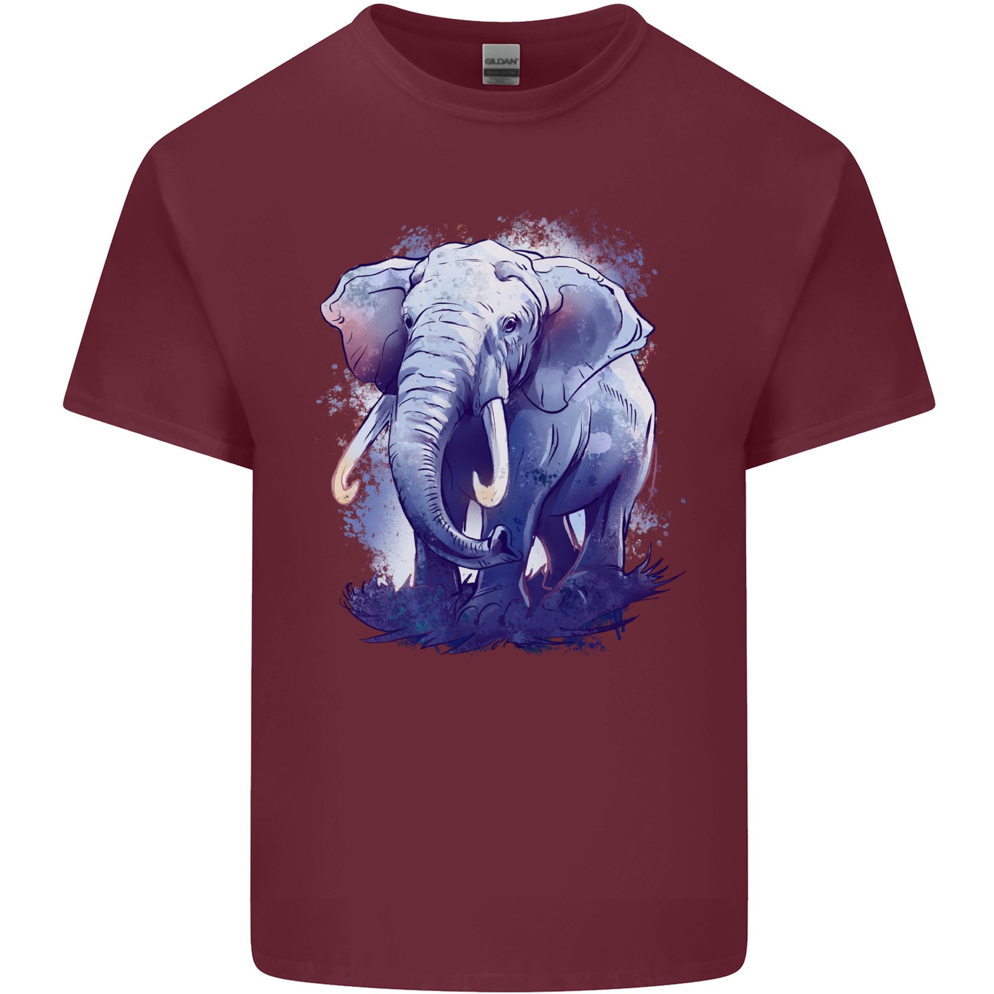 An Elephant Watercolour Unisexs Light Cotton TShirt S
