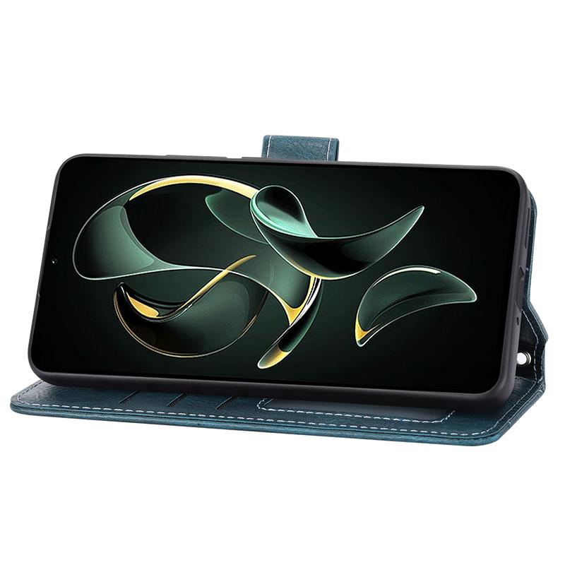 For Xiaomi Redmi K60 Ultra/13T/13T Pro Case Shockproof Leather Wallet Phone Cover with Long and Short Straps