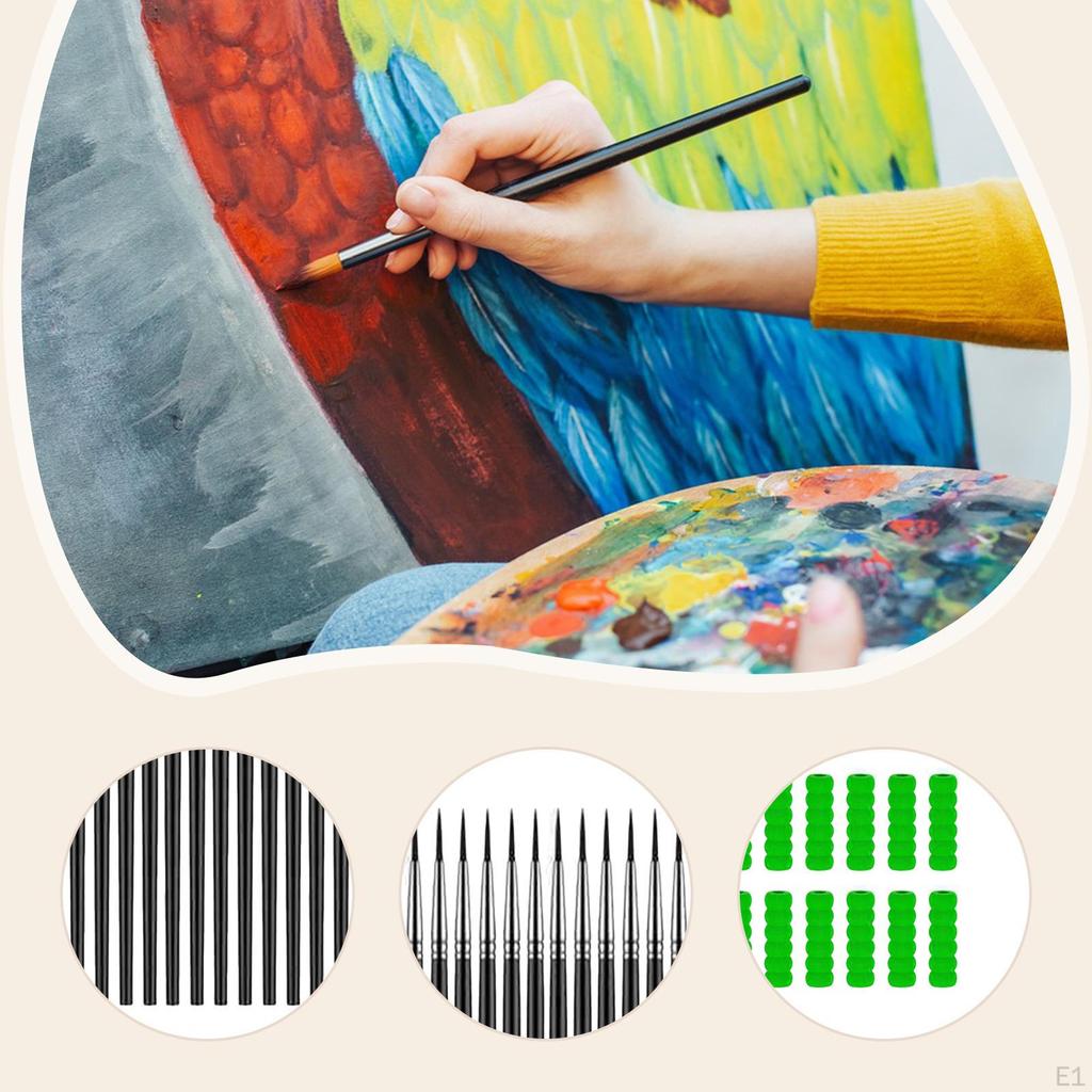 36Pcs Detail Paint Brushes Set Tiny Thin Paintbrushes Multiuse Fine Tip for Carving