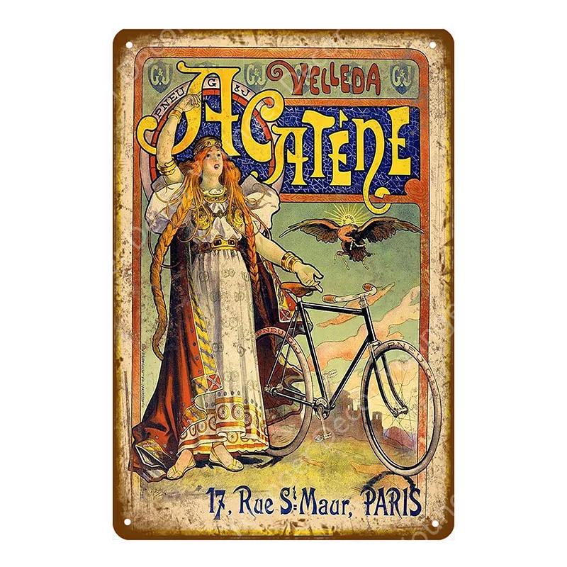 Ride Bicycle Metal Tin Signs Motor Cycling Riding Bike Vintage Poster Bar Pub Club Home Room Decor Wall Sticker Plaque YJ210
