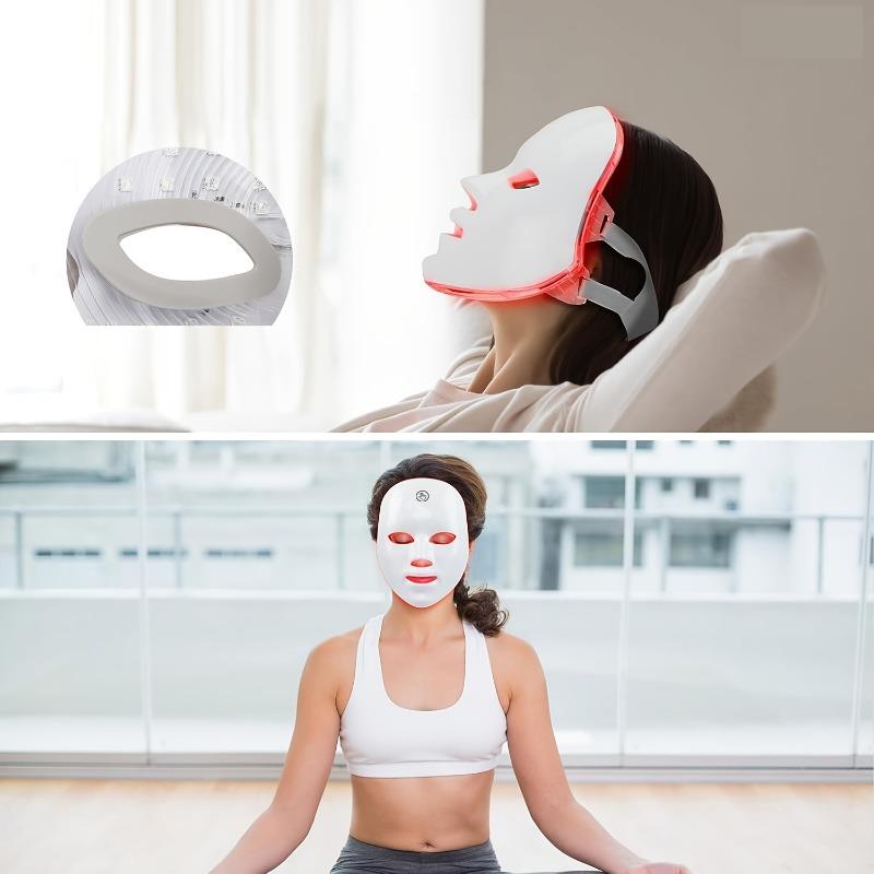 1PC Large Row Light Silicone Photon Skin Rejuvenation Beauty Mask Household Infrared LED Anti-wrinkle and Acne Mask Instrument