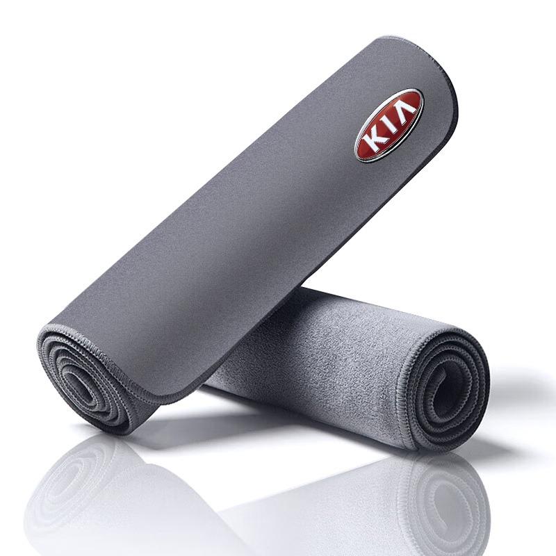 Autowaschhandtuch Mikrofaser Reinigungstuch Lappen Autozubehör für Kia Sauer CUB CEED Cerato Forte K8 K900 Optima Picanto RIO VG Ray EV Venga