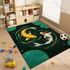 Multiple sizes Two koi fish in pond Carpet for Living Room Bedroom Sofa Home Decor Rug Non-slip Floor Mat Luxury Gift