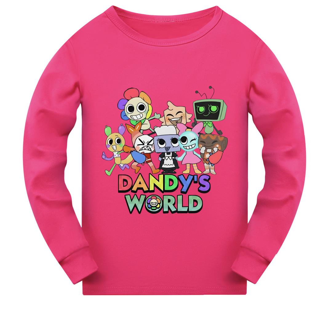 5407 Dětské ležérní tričko s dlouhým rukávem a potiskem Dandy World