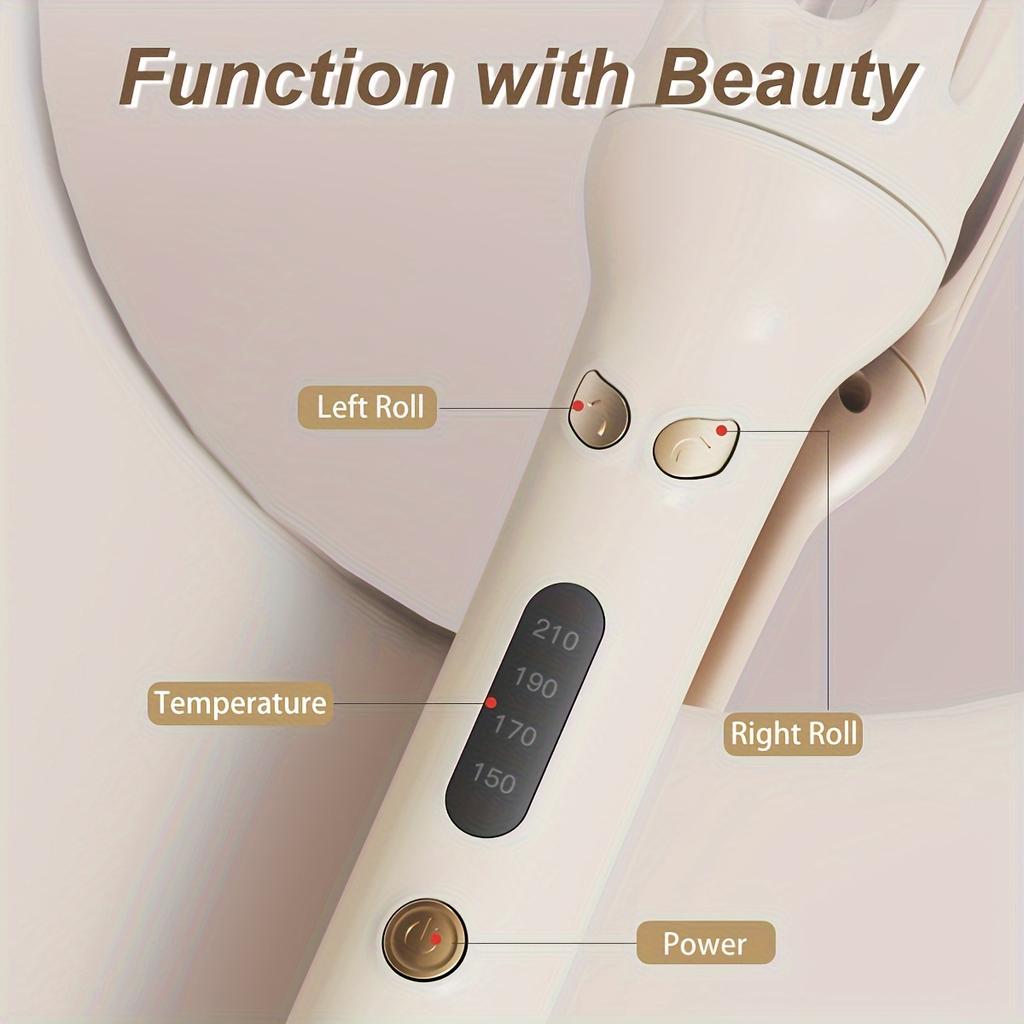 Automatic Hair Curler 28mm Negative Ions Electric Ceramic Curling Hair Stick Rotating Curl Waves Anti-Tangle Curling Iron Styler