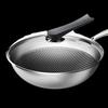 KOBACH 32cm 316 Stainless Steel Honeycomb Non-stick Wok
