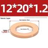 Pure Red Copper Gasket Sealing Ring for Marine Instruments, Metal Flat Washer M3-M60mm