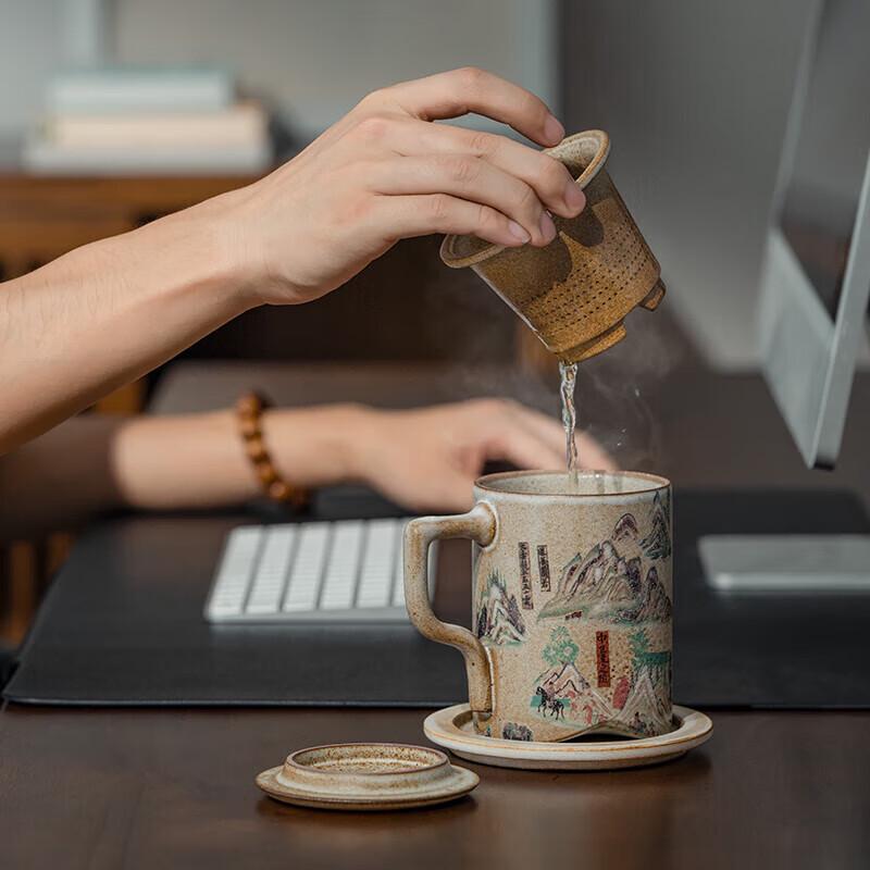 Wanqiantang Dunhuang Series Ceramic Office Cup