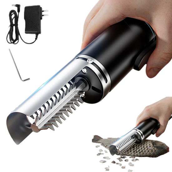 Electric Fish Scaler Rechargeable Waterproof Adjustable Cordless Fish Scale Remover Cleaner Portable Professional Fish Descaler Tools