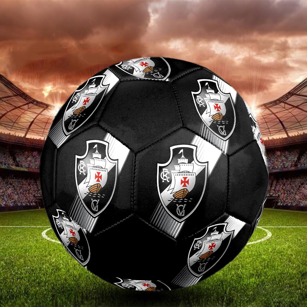 CR Vasco da Gama Soccer Ball, colorful, suitable for all ages, machine-stitched, PVC material, competition grade, durable and high bounce