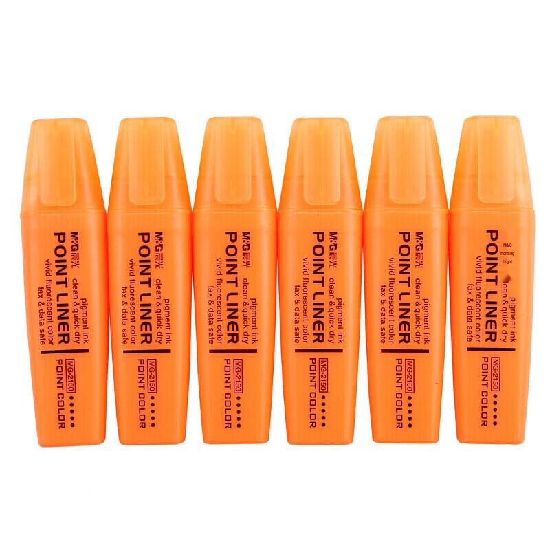 M&G Classic Highlighter Pen, 12-Pack оранжевый