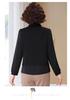 Women's Spring Summer Long Sleeve Chic Slimming Two-Piece Layered Top for Middle-Aged & Elderly