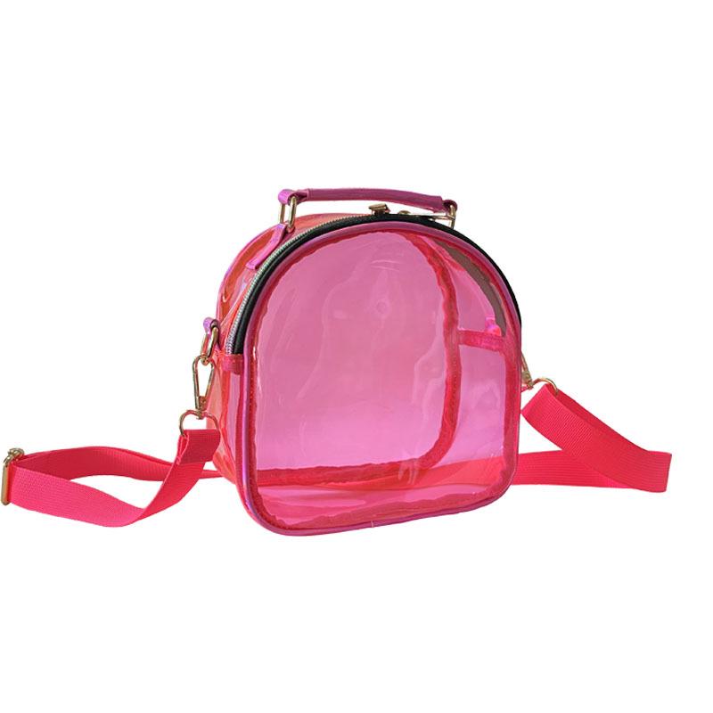 New Transparent Laser Single-Shoulder Crossbody Mini Jelly Handbag - Trendy PVC Women's Bag