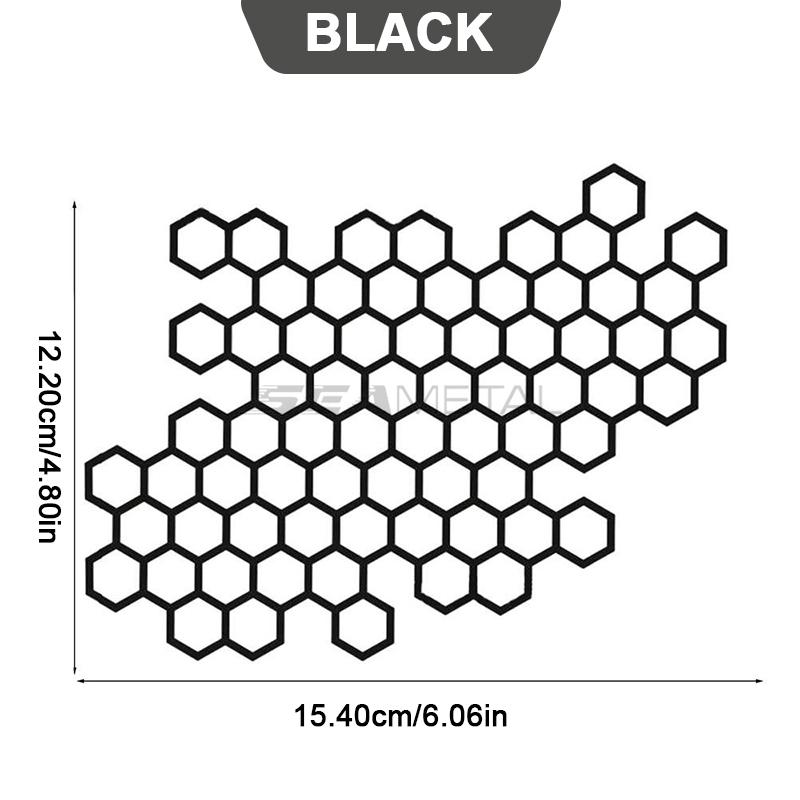 ISGTDRM Motorcycle Sticker Honeycomb Helmet Decals Stickers Car Refit Creative Body Decoration Decals Waterproof Bumper Sticker